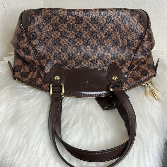 💯 Authentic Louis Vuitton Verona PM Shoulder Bag Canvas Damier Eben🍀 - Picture 15 of 17